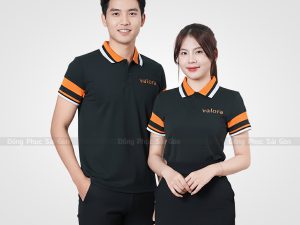 Áo Đồng Phục Doanh Nghiệp - Đen Cổ Cam